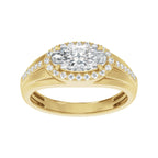 Halo-Style Tapered Band
