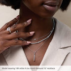 Lab-Grown Diamond Line Necklace