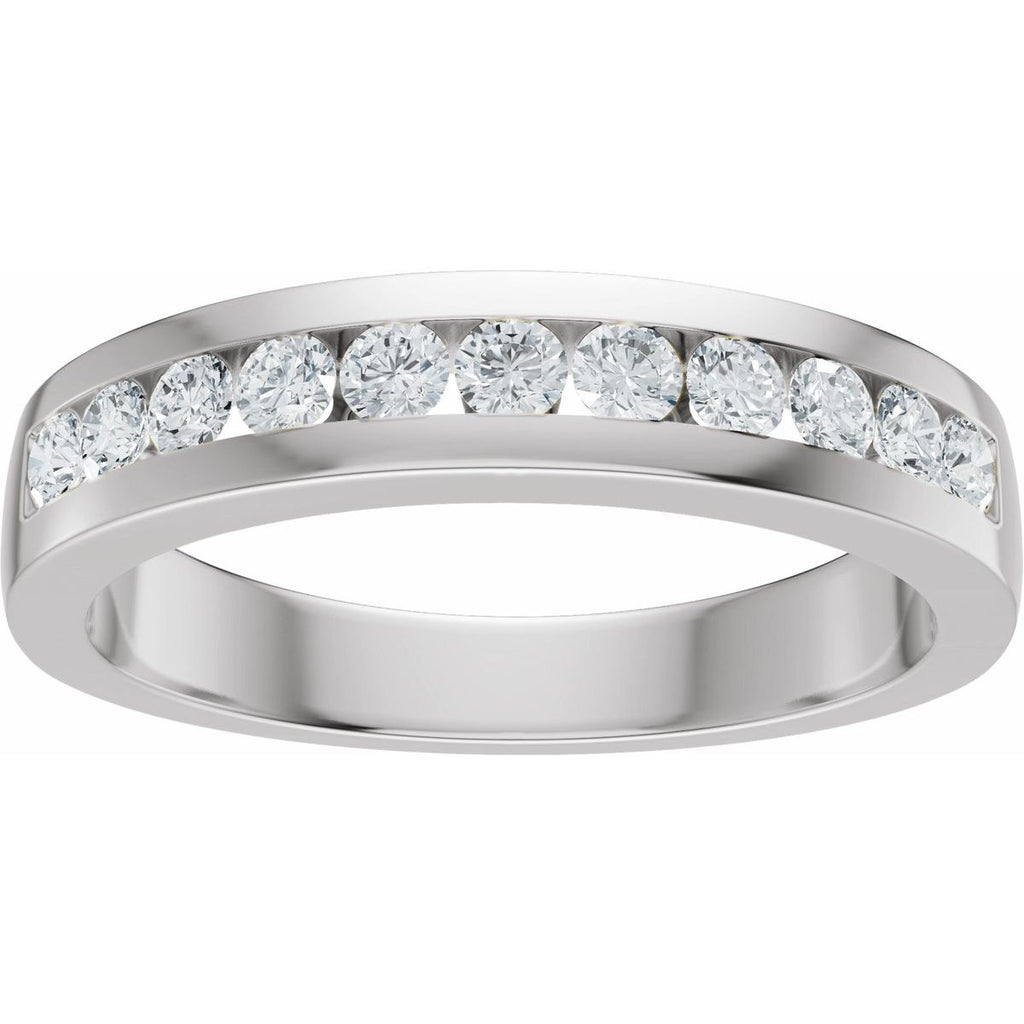 Accented Engagement Ring or Band