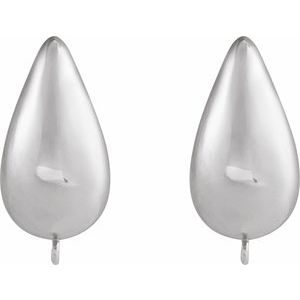 Puffed Hoop Earring Top