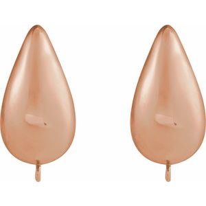 Puffed Hoop Earring Top