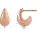 Puffed Hoop Earring Top