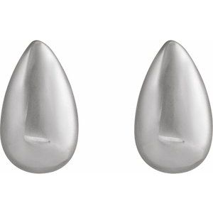 Teardrop Stud Earrings
