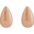 Teardrop Stud Earrings
