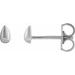 Teardrop Stud Earrings