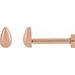 Teardrop Stud Earrings