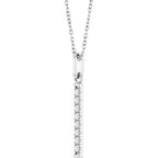 Accented Vertical Bar Necklace