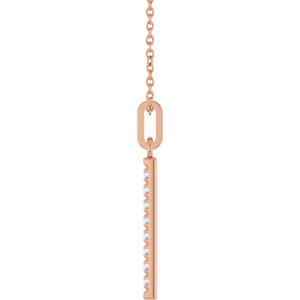 Accented Vertical Bar Necklace