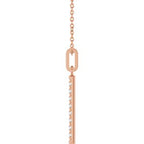 Accented Vertical Bar Necklace
