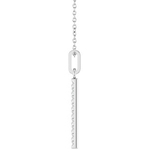 Accented Vertical Bar Necklace