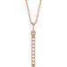 Accented Vertical Bar Necklace