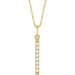 Accented Vertical Bar Necklace