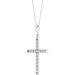 French-Set Cross Necklace or Pendant