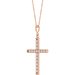 French-Set Cross Necklace or Pendant