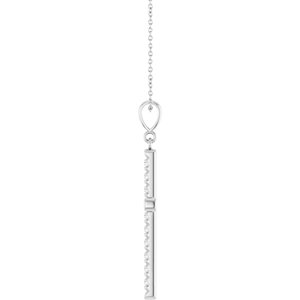 French-Set Cross Necklace or Pendant