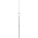 French-Set Cross Necklace or Pendant