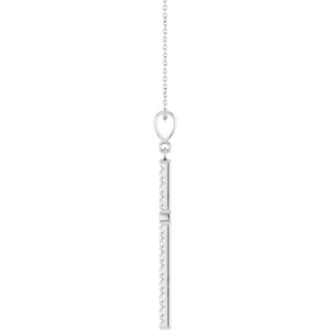 French-Set Cross Necklace or Pendant