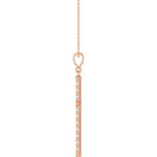 French-Set Cross Necklace or Pendant
