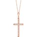 French-Set Cross Necklace or Pendant