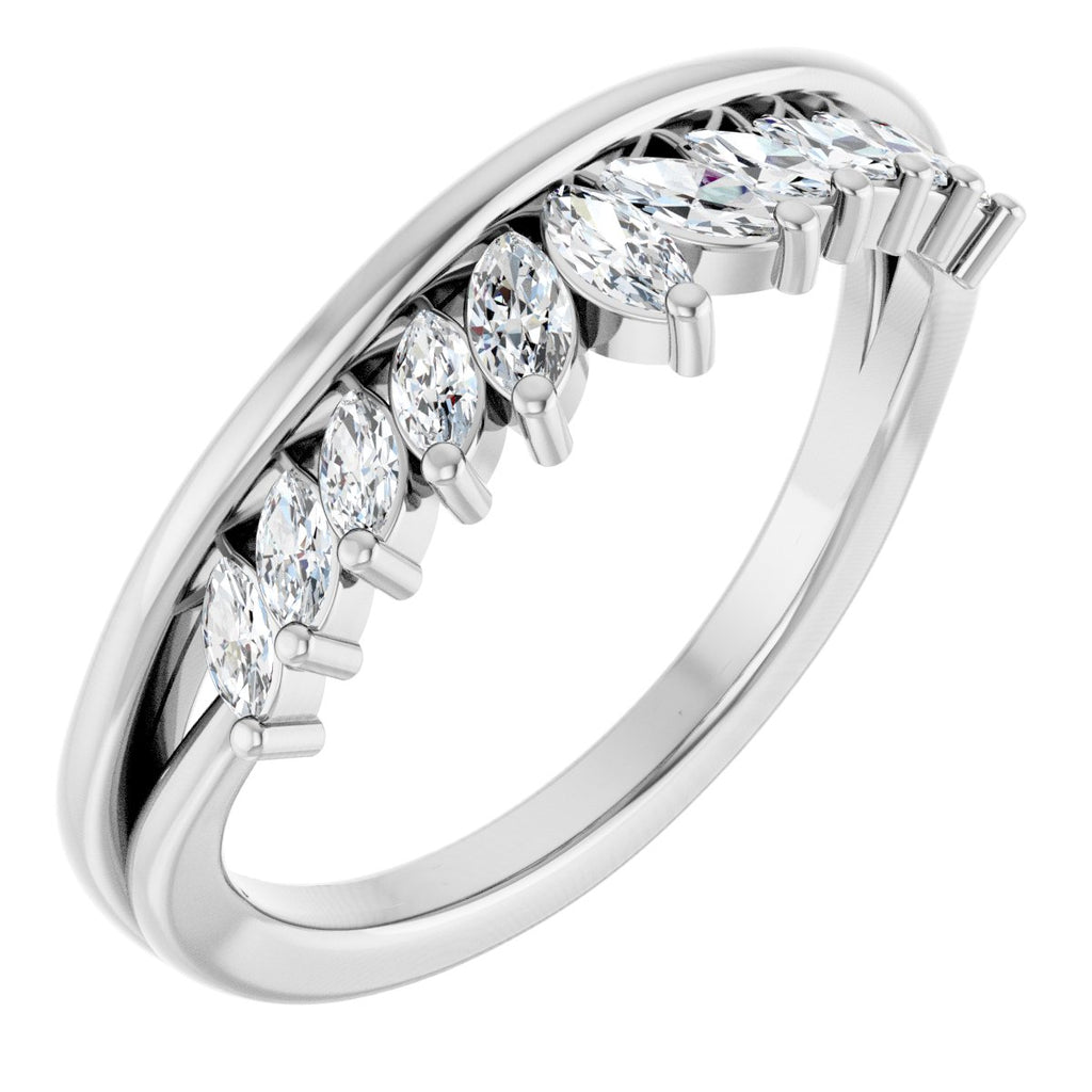 Accented Engagement Ring or Band