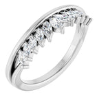 Accented Engagement Ring or Band