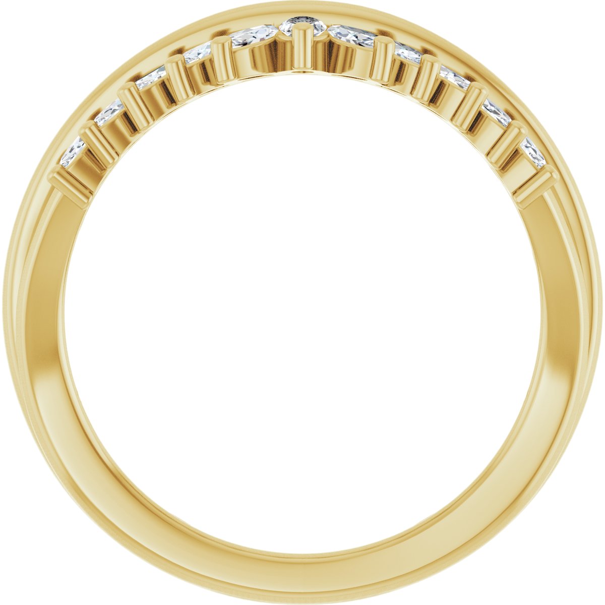 Accented Engagement Ring or Band
