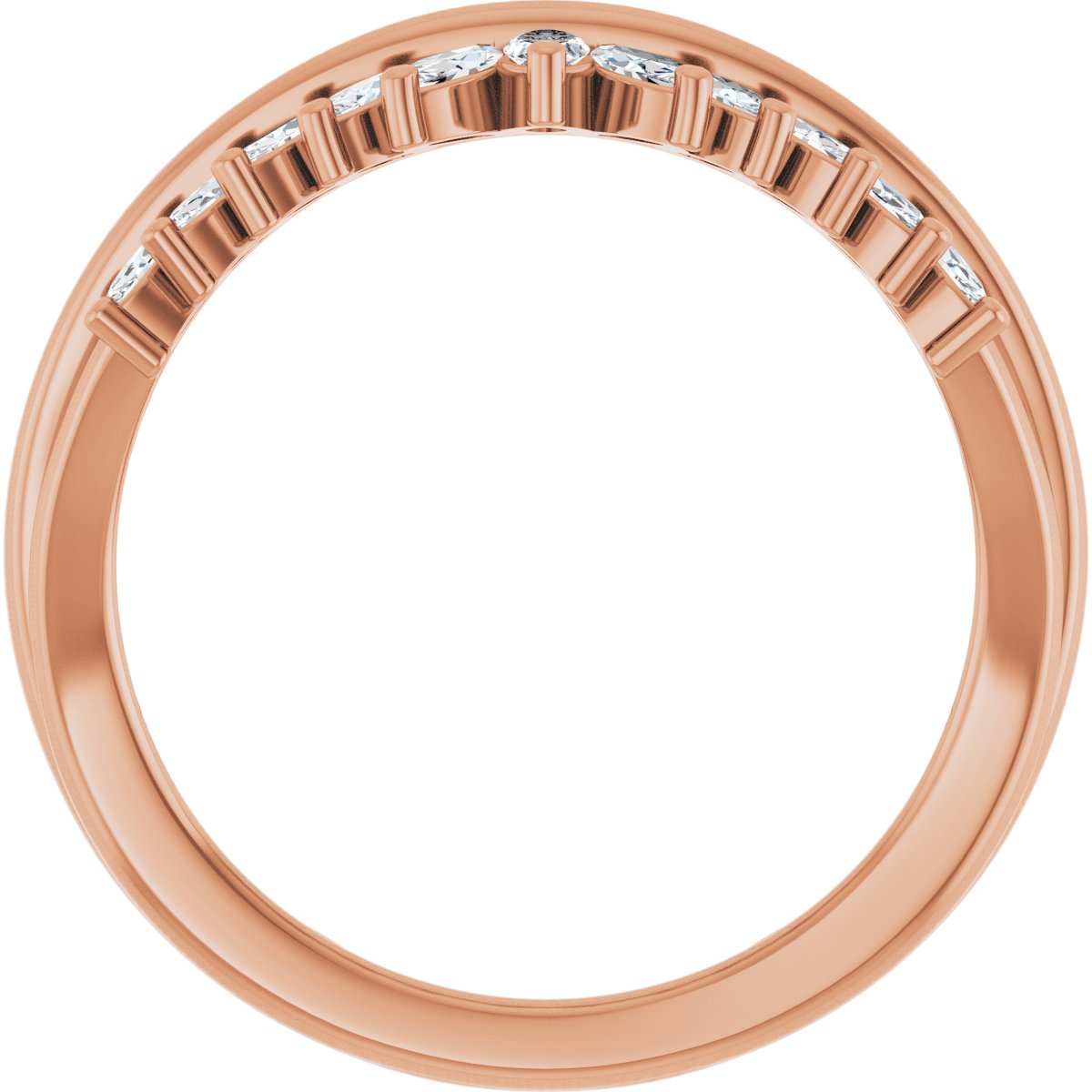 Accented Engagement Ring or Band
