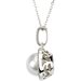 Halo-Style Pearl Necklace or Pendant