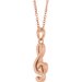 Petite Treble Clef Necklace or Pendant