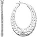 Floral U-Hoop Earrings