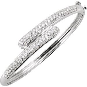 Pavé-Style Bangle Bracelet