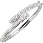 Pavé-Style Bangle Bracelet