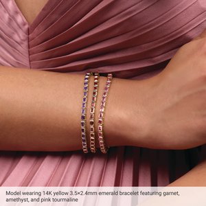 Bezel-Set Line Bracelet