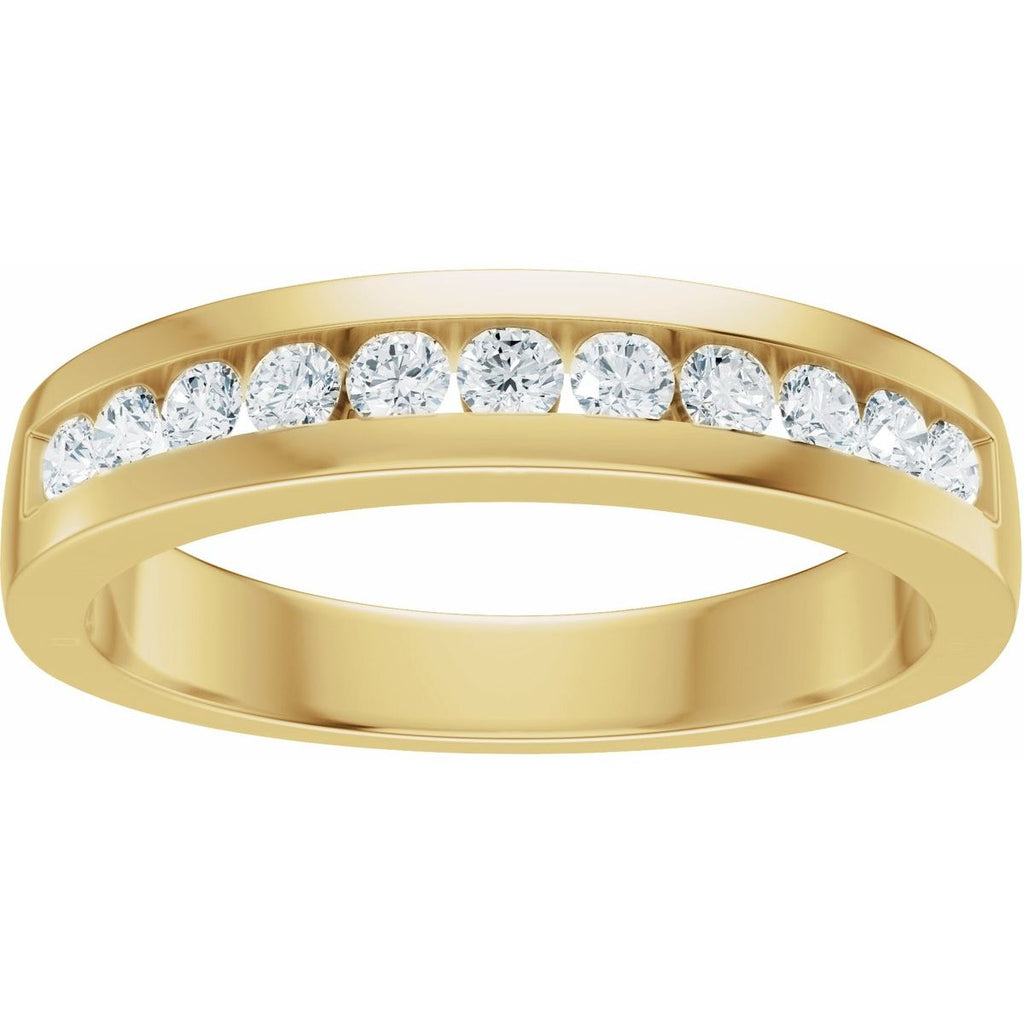 Accented Engagement Ring or Band