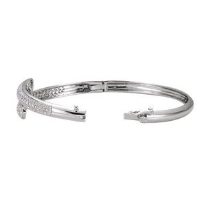 Pavé-Style Bangle Bracelet