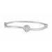 Cluster Hinged Bangle Bracelet