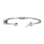 Cluster Hinged Bangle Bracelet