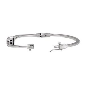 Cluster Hinged Bangle Bracelet