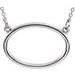 Horizontal Oval Necklace or Center