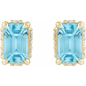 Hidden Halo-Style Stud Earrings