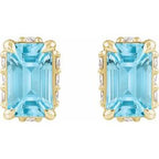 Hidden Halo-Style Stud Earrings