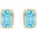 Hidden Halo-Style Stud Earrings