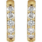 Accented Huggie Earrings
