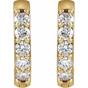 Accented Huggie Earrings