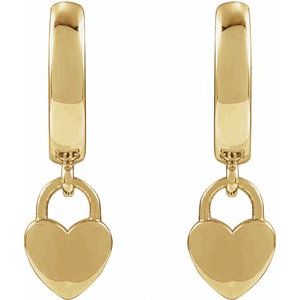 Heart Hoop Earrings