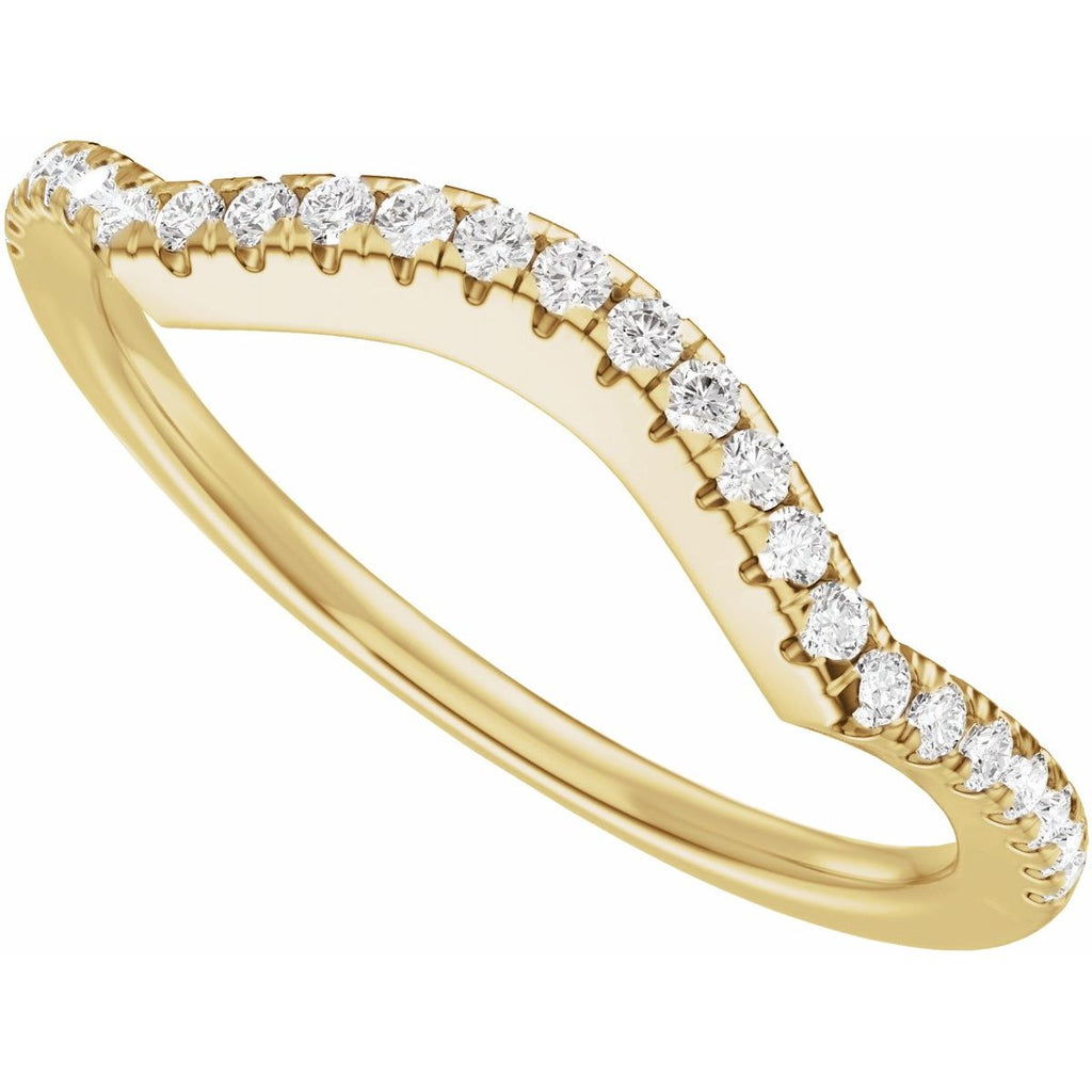 Accented Criss-Cross Engagement Ring or Band