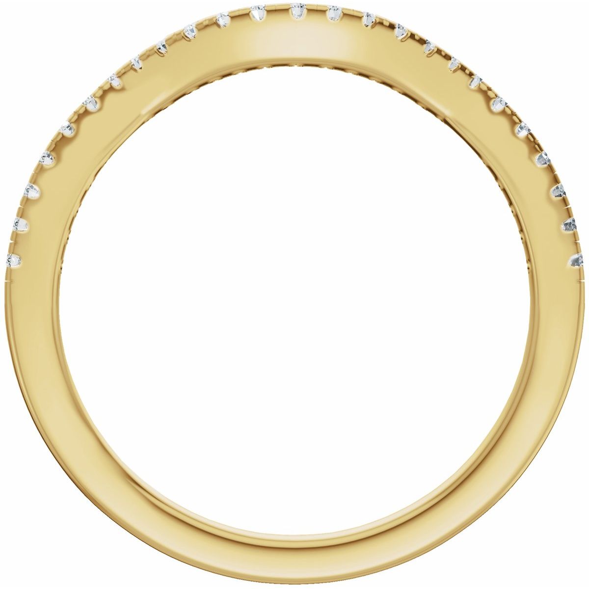 Accented Criss-Cross Engagement Ring or Band