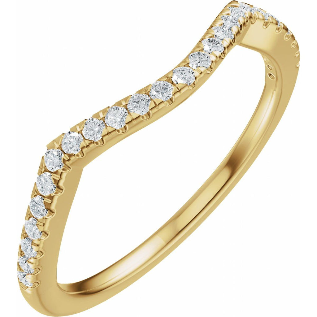 Accented Criss-Cross Engagement Ring or Band