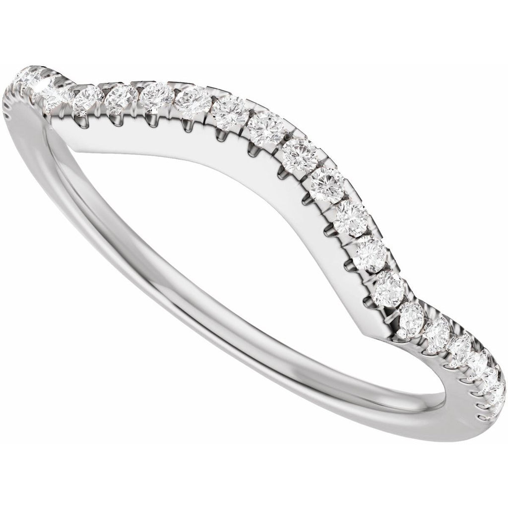 Accented Criss-Cross Engagement Ring or Band
