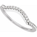 Accented Criss-Cross Engagement Ring or Band